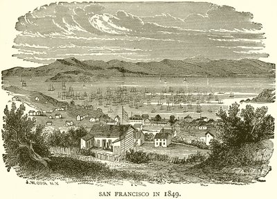 San Francisco em 1849 de English School