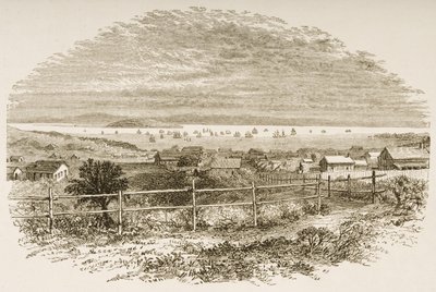 São Francisco em 1849, da &39;American Pictures&39;, publicado pela The Religious Tract Society, 1876 (gravura) de English School
