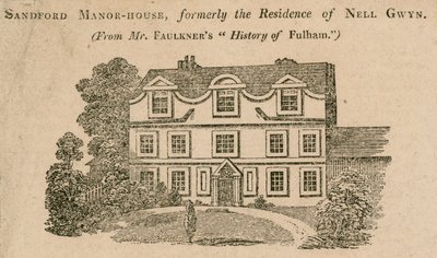 Casa senhorial de Sandford, Fulham, Londres, anteriormente a moradia de Nell Gwynne de English School