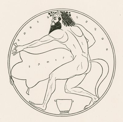 Satyr und Weinschlauch von English School