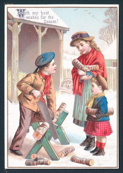 Madeira do Sawing-Up, cartão de Natal de English School