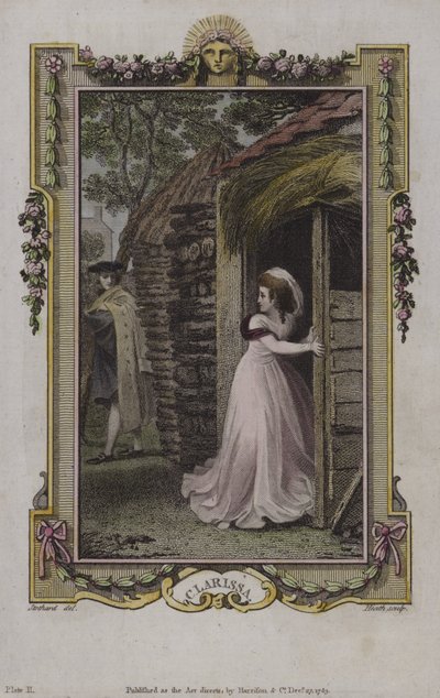 Cena de Clarissa, por Samuel Richardson de English School