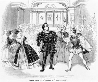 Cena, de, Costas, ópera, de, don, carlos, 1844 de English School
