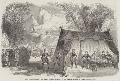 Cena da nova ópera de Meyerbeer, "L