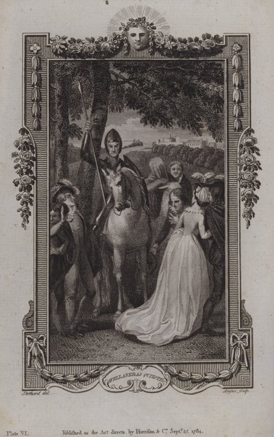 Cena da continuação de Miguel de Cervantes Don Quixote, escrito por Alonso Fernández de Avellaneda de English School