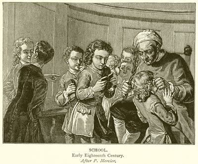 Escola. Início do século XVIII de English School