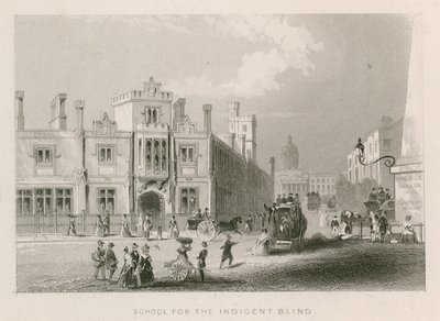 Escola para o cego indecente, St Georges Field, Southwark, Londres de English School