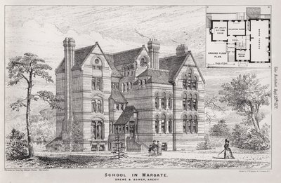 Escola em Margate (gravura) de English School