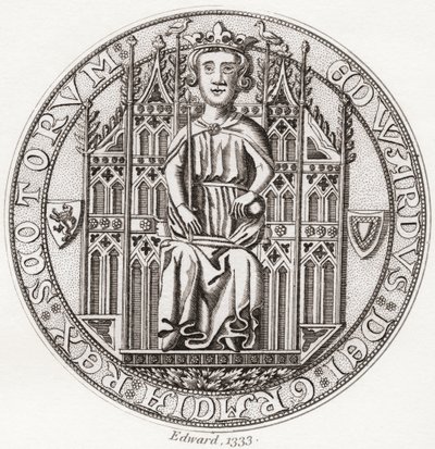 Selo de Edward Balliol, c. 1283-1367. de English School