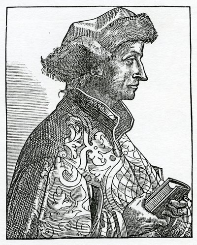 Sebastian Brandt, frontispício da tradução para o inglês de &39;The Ship of Fools&39;, publicado em 1874 (gravura) de English School
