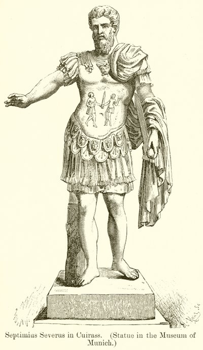 Septimius Severus em Cuirass. (Estátua no Museu de Munique) de English School
