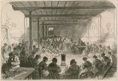 Aula de Costura em Berner Street, Commercial Road East de English School