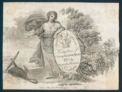 Biblioteca de Shakespeare, cartão comercial de English School