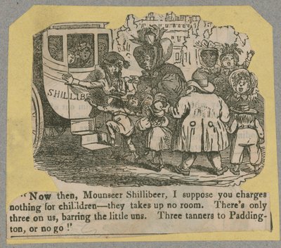 Shillibeer Omnibus; desenho animado de English School