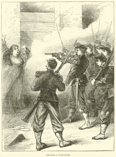 Filmando uma petroleusa, maio de 1871 de English School
