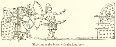 Atirando nos Butts com o Long-Bow de English School