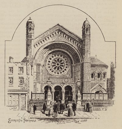 Tabernáculo de Shoreditch (gravura) de English School