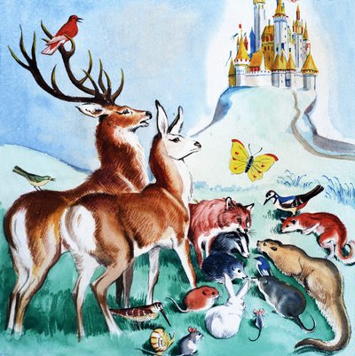 Eles devem ir para o castelo de English School
