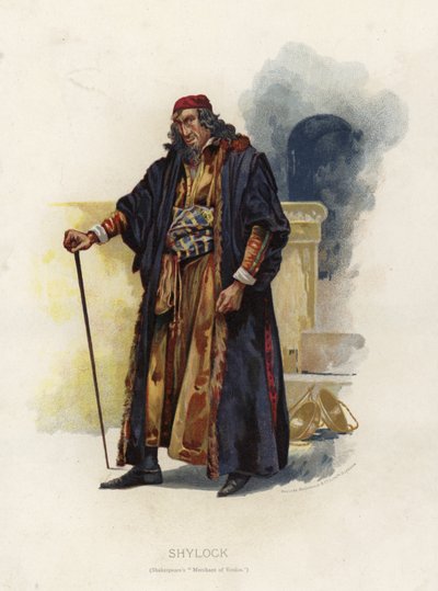 Shylock, de Shakespeares O Mercador de Veneza de English School