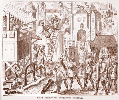 Operações de cerco, século XV de English School