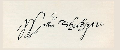 Assinatura de William Shakespeare, de 