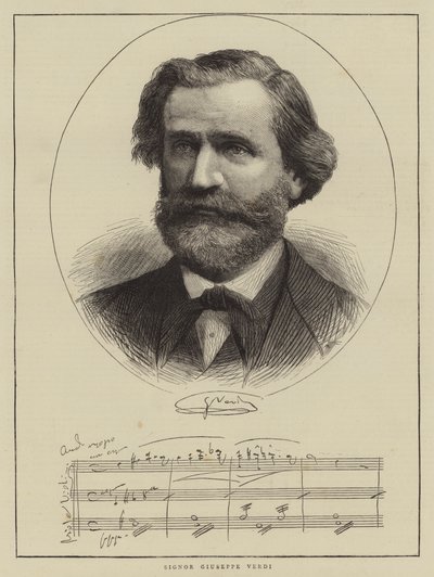Signor Giuseppe Verdi (gravura) de English School