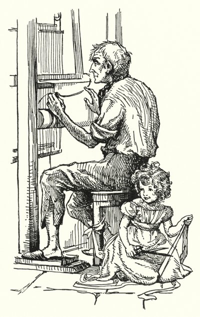 Silas Marner (litho) de English School
