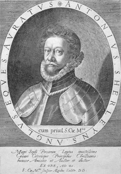 Sir Anthony Sherley (gravura) de English School