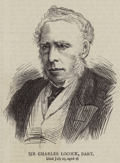 Sir Charles Locock, Baronete (gravura) de English School