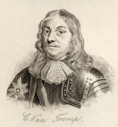 Sir Cornelis Martinus Tromp, do &39;Crabb&39;s Historical Dictionary&39;, publicado em 1825 de English School