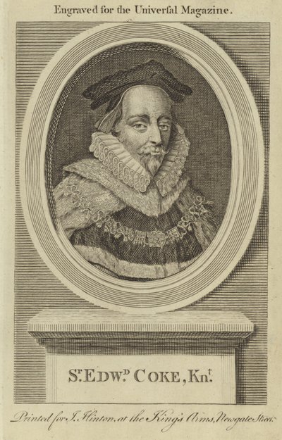 Sir Edward Coke, Cavaleiro de English School