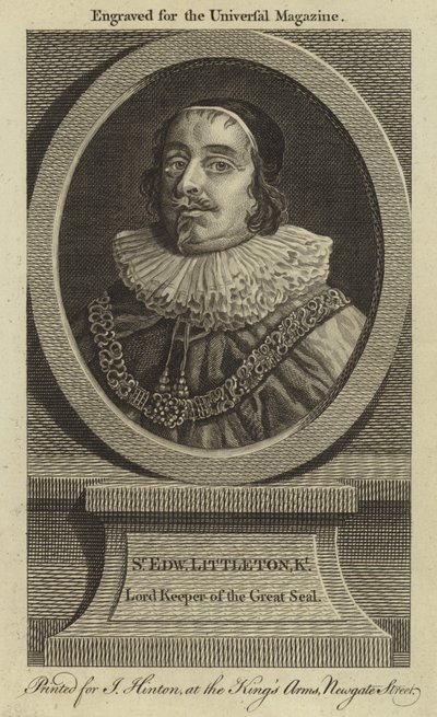 Senhor Edward Littleton, Senhor Guardião do Grande Selo de English School