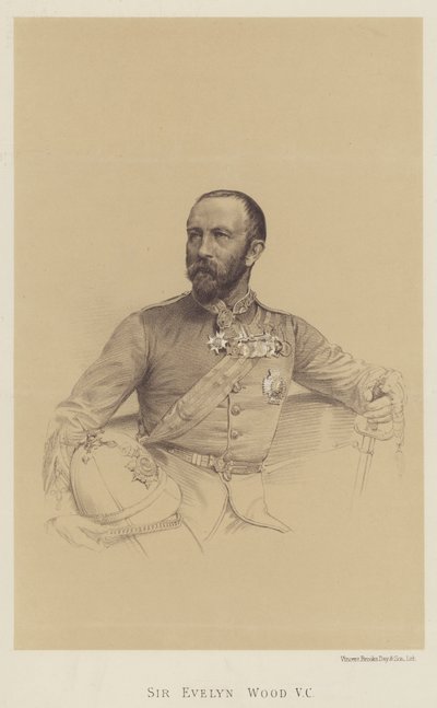 Sir Evelyn Wood, VC (litho) de English School