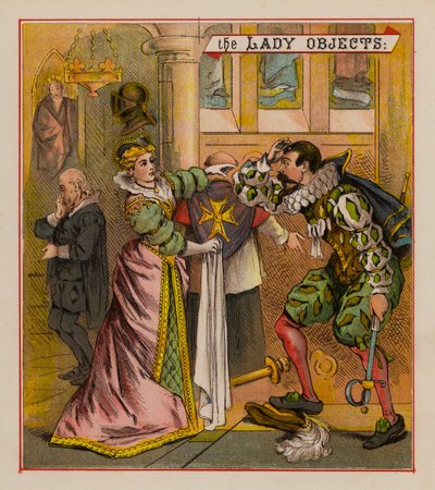 Sir Francis Drake e os seus duendes (cor litho) de English School