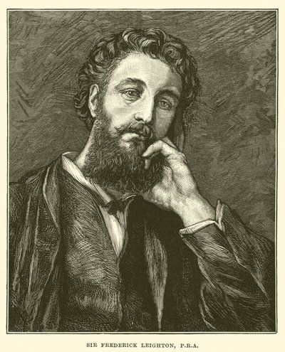 Sir Frederick Leighton, PRA (gravura) de English School