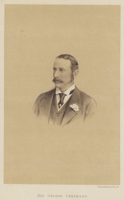 Sir George Chetwynd (litho) de English School