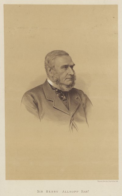 Sir Henry Allsopp, Baronet (litografia) de English School