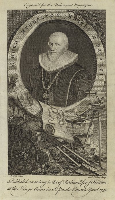 Sir Hugh Myddelton, cavaleiro e baronete de English School