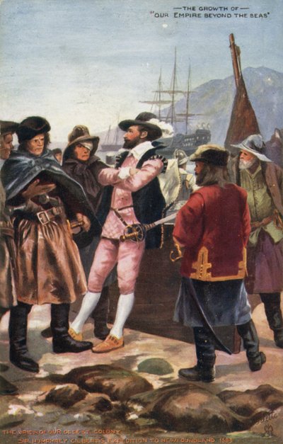 Expedição de Sir Humphrey Gilberts à Terra Nova, 1583 de English School
