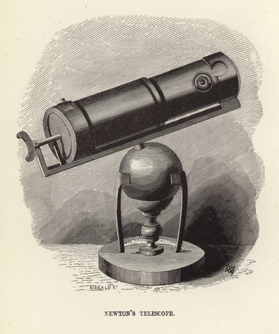 Telescópio de Sir Isaac Newtons de English School