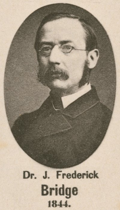 Sir J Frederick Bridge (gravura) de English School