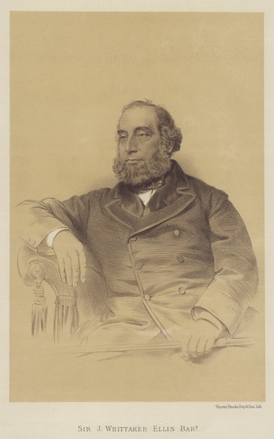 Sir J Whittaker Ellis, Baronete (litho) de English School