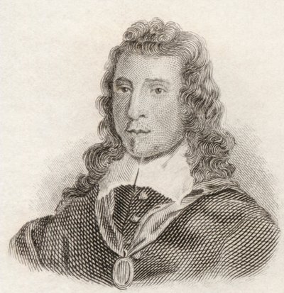 Sir John Denham, do &39;Crabb&39;s Historical Dictionary&39;, publicado em 1825 de English School