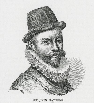 Sir John Hawkins (gravura) de English School