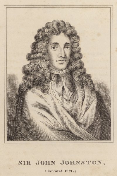 Sir John Johnston, executado em 1691 de English School