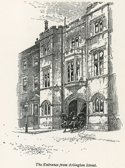 Sir John Penders House, a entrada da rua Arlington, em Londres de English School