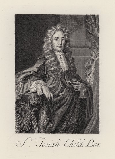 Sir Josiah Child (gravura) de English School