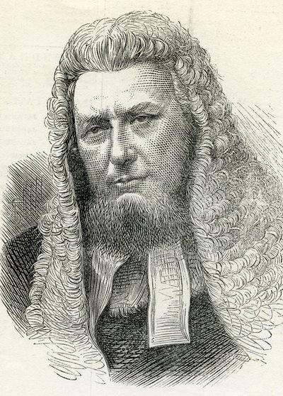 Sir Richard Paul Amphlett (1809-83) de The London News ilustrado 7 de fevereiro de 1874 de English School