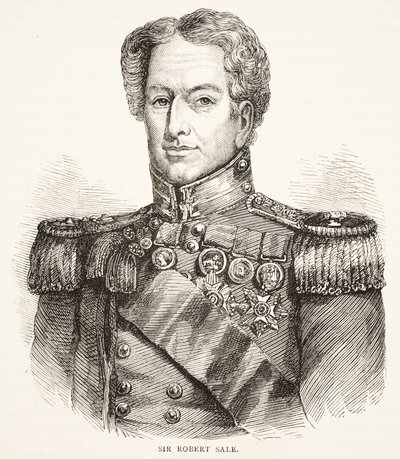 Sir Robert Sale, ilustração da história ilustrada de Cassells da Inglaterra de English School