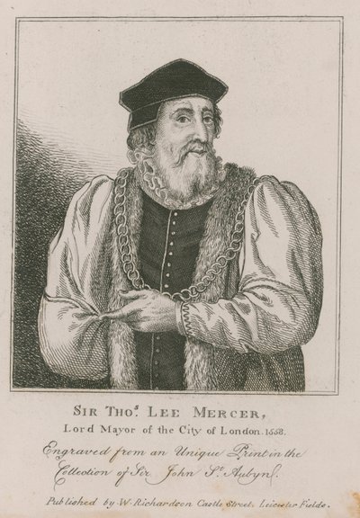 Sir Thomas Leigh, Mercer, prefeito de Londres, 1558 de English School